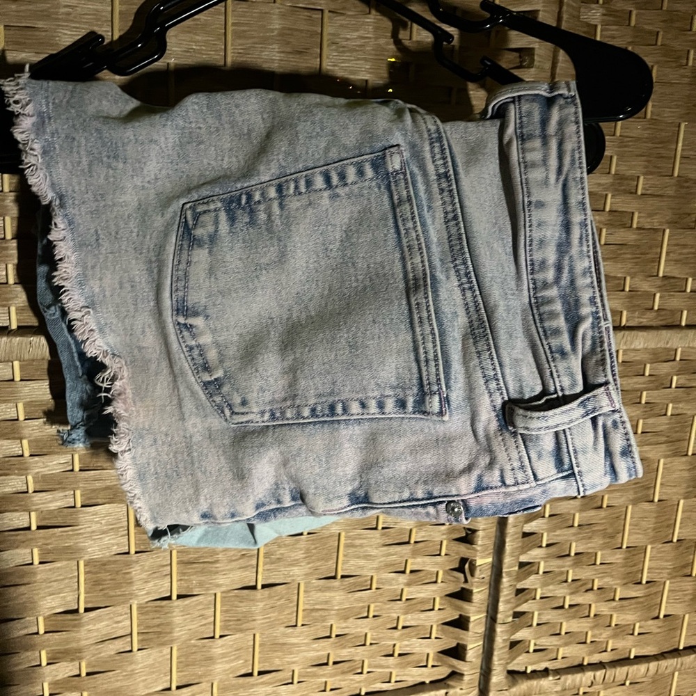 Light Maroon Denim Women Shorts